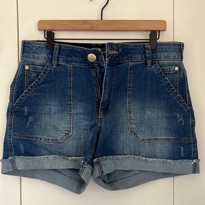 Democracy “Ab”Solution Stretch Denim Shorts